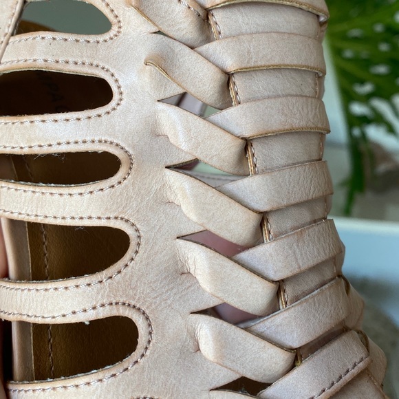 Rampage chunky heel open toe bootiesFREE SHIP - Picture 9 of 10